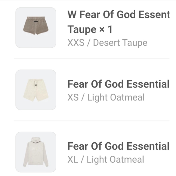 Essentials Fear of God beach valour shorts - Picture 5 of 5